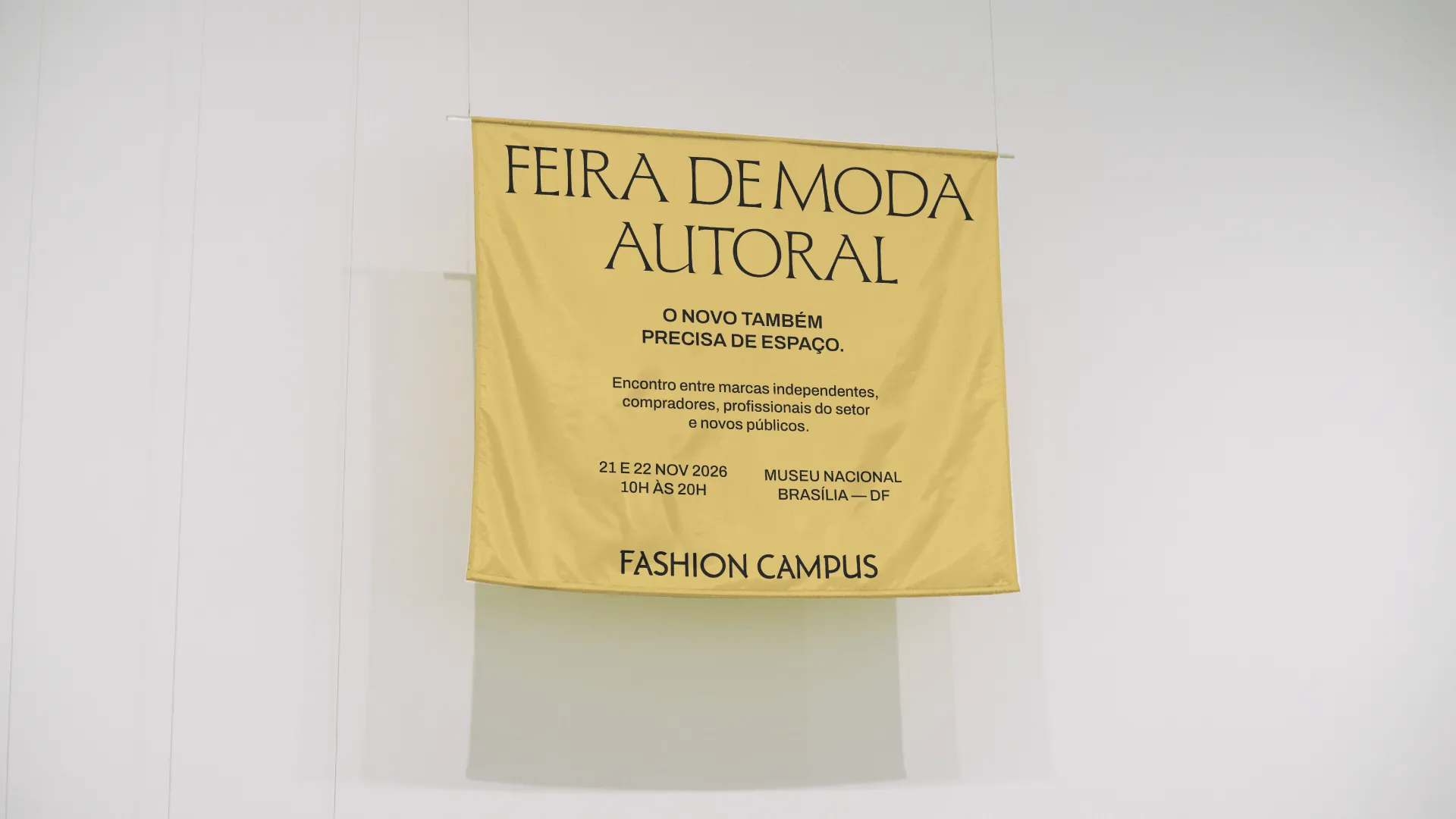 Banner da Feira de Moda Autoral